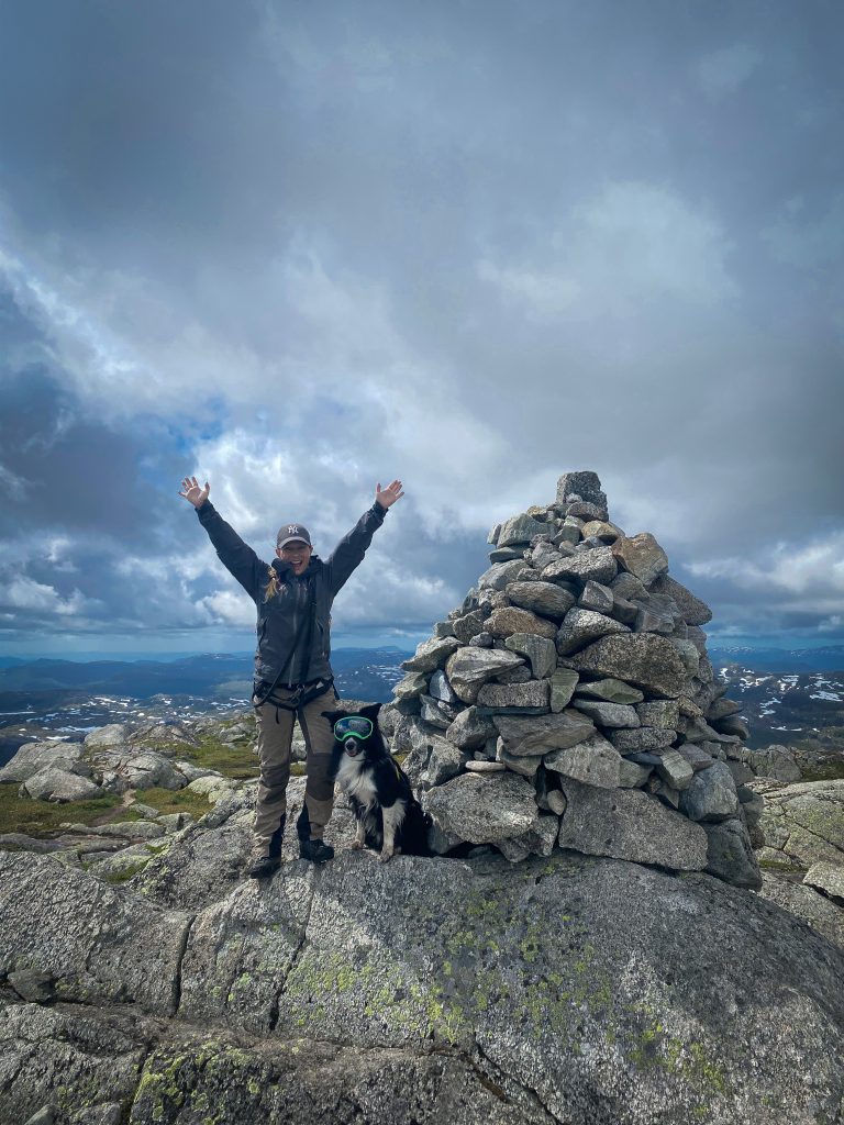 På toppen av Napen 1350 meter over havet