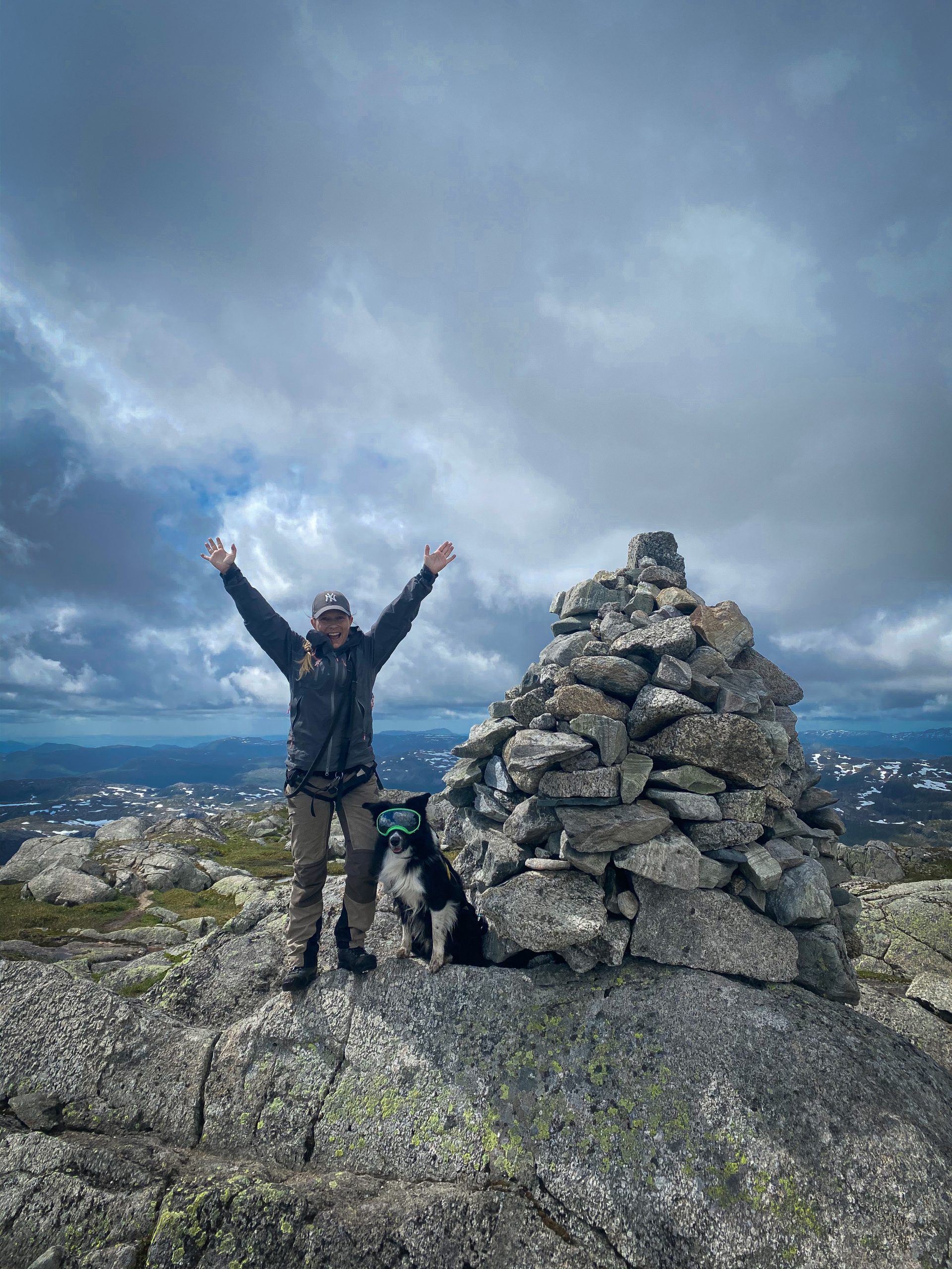 På toppen av Napen 1350 meter over havet